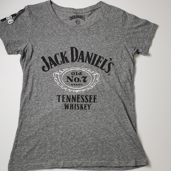 Jack Daniel's Tops - 4/$14 Jack Daniel's Old No.7 gray tee